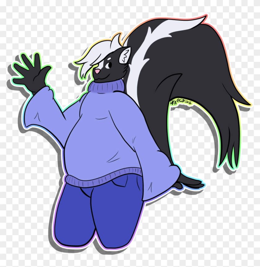 A Cute Skunk Guy - Cartoon #917103