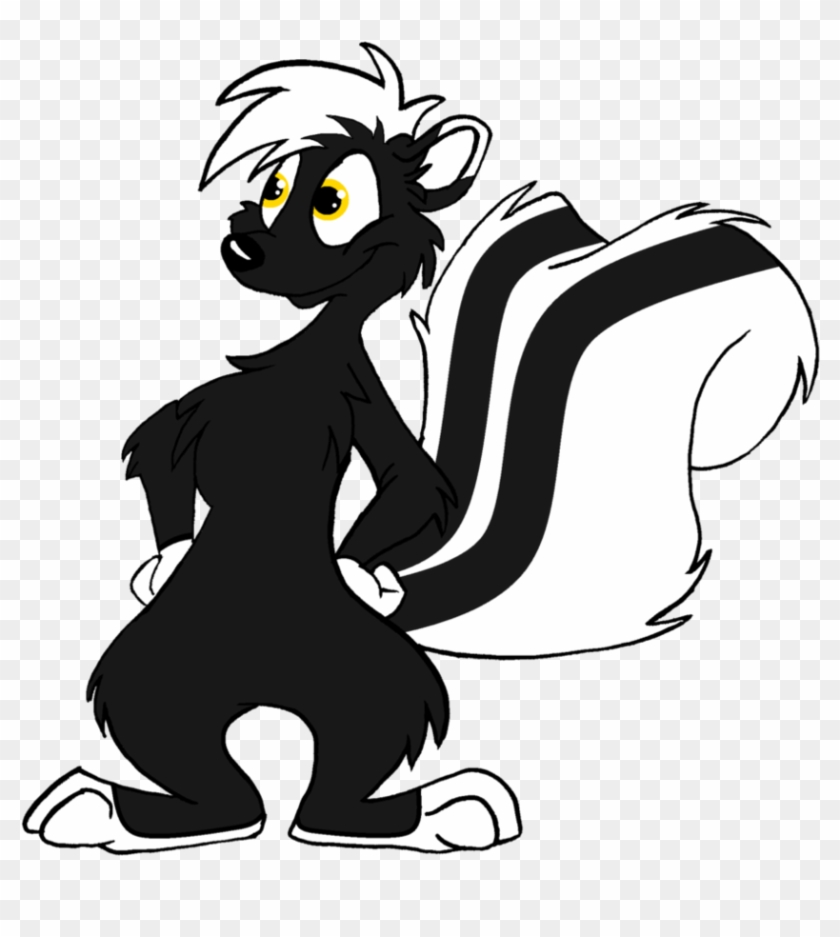 Skunk 2 By Mimi-fox - Skunk Drawing Cartoon - Free Transparent PNG Clipart  Images Download