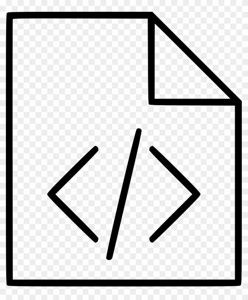 Code Codefile Coding File Html Webfile Svg Png Icon - Triangle #917175