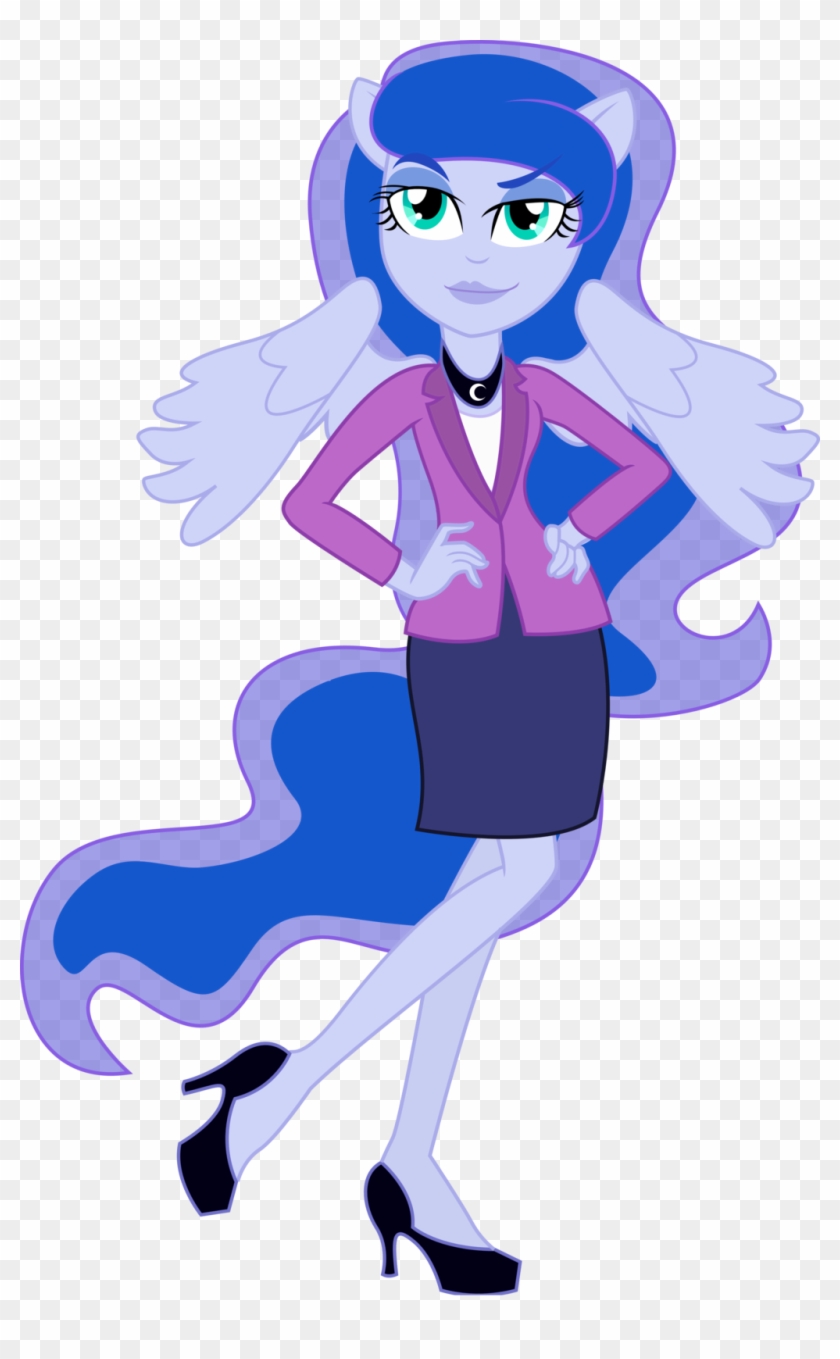 Vice Principal Luna By Theshadowstone - Equestria Girls Luna Wings #917205