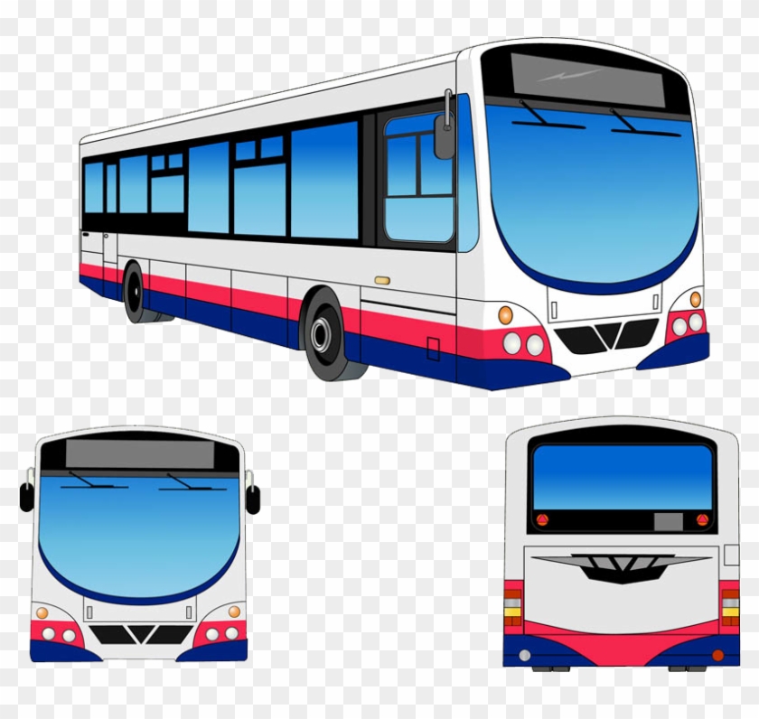 Transit Bus Public Transport Clip Art - Vector Graphics #917207