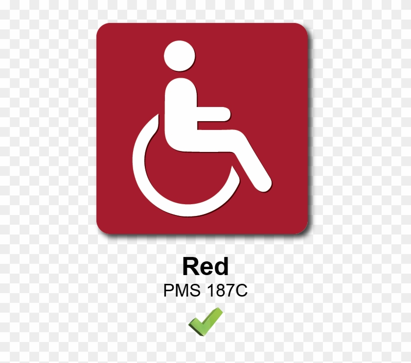 Alpha Dog Ada Signs Color Options Red - Reserved Parking - Van Accessible, Handicapped Parking #917292