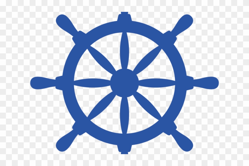 Ships Wheel Clipart - Boat Steering Wheel Png #917366