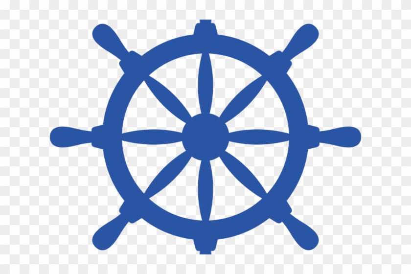 Ships Wheel Clipart - Boat Steering Wheel Png #917366