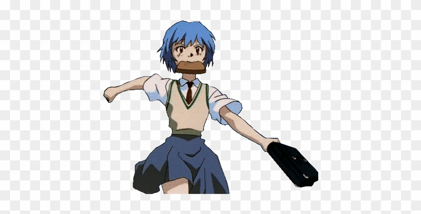 Anime Gif Transparent - Rei Ayanami #917371