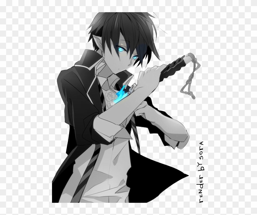 Anime Boy Png Transparent - Aoi No Exorcist Rin #917441