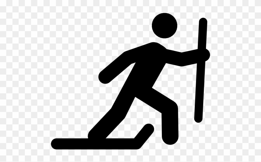 Cross-country Skiing - Winter Olympic Sport Stick Figure Png #917748