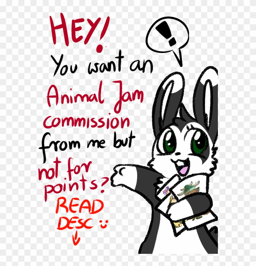 Animal Jam Item Commissions [on Hold] By Bunniesonice - Animal Jam Bunny Drawing #917853