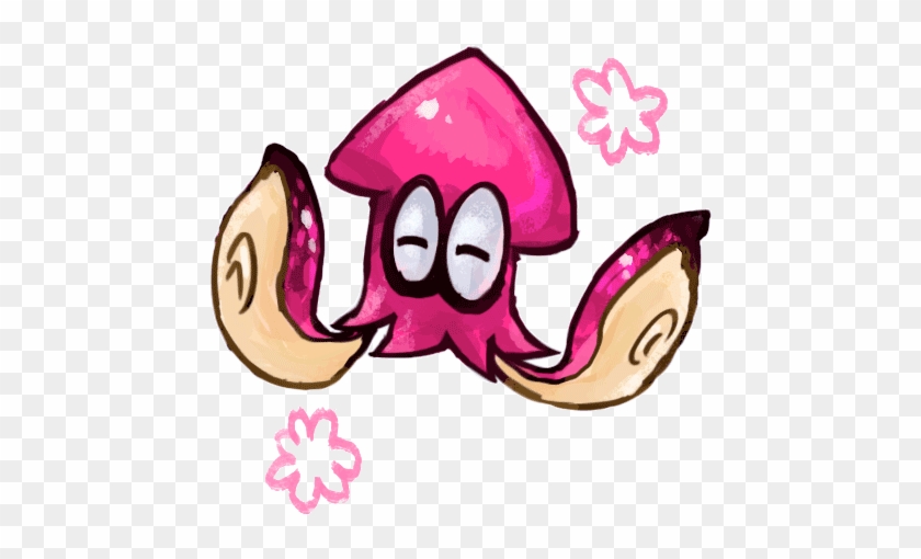 Squid Clipart Animated - Splatoon Squid Party Gif #918015