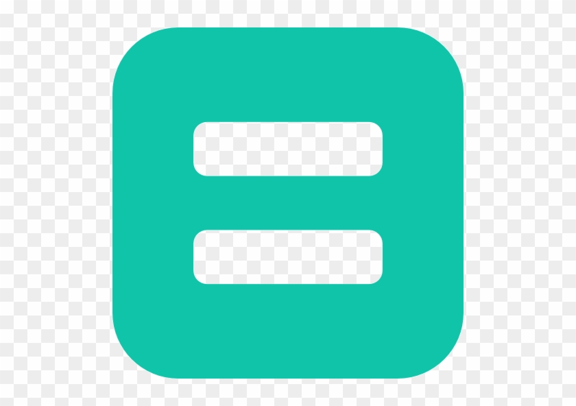 Free Turquoise Equal Sign Icon - Flat Icon Gif Equal #918054