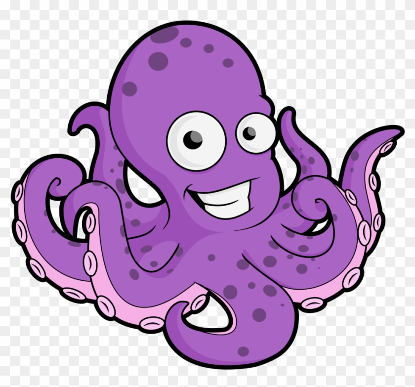 Cartoon Octopus Clipart Kid - Cartoon Octopus Clipart #918075