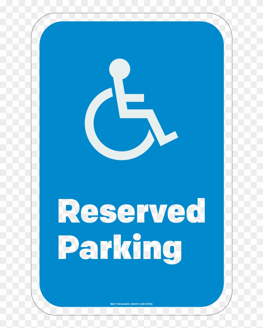 Reserved Parking, Sign, Blue & White - Traffic Sign #918093