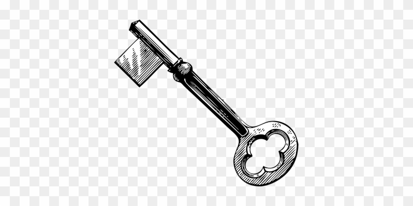 Skeleton Key Key Old Lock Vintage Antique - Skeleton Key Clip Art #918157
