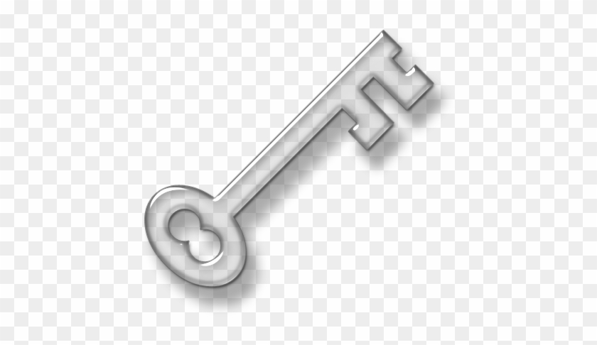 Simple Traditional Skeleton Key - Silver #918180