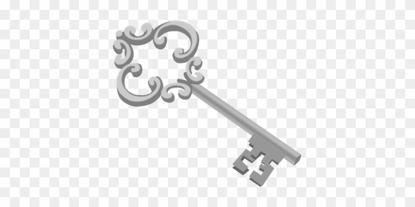 Decorated Key Lock Metal Silver Key Key Ke - Silver Key Transparent Background #918209