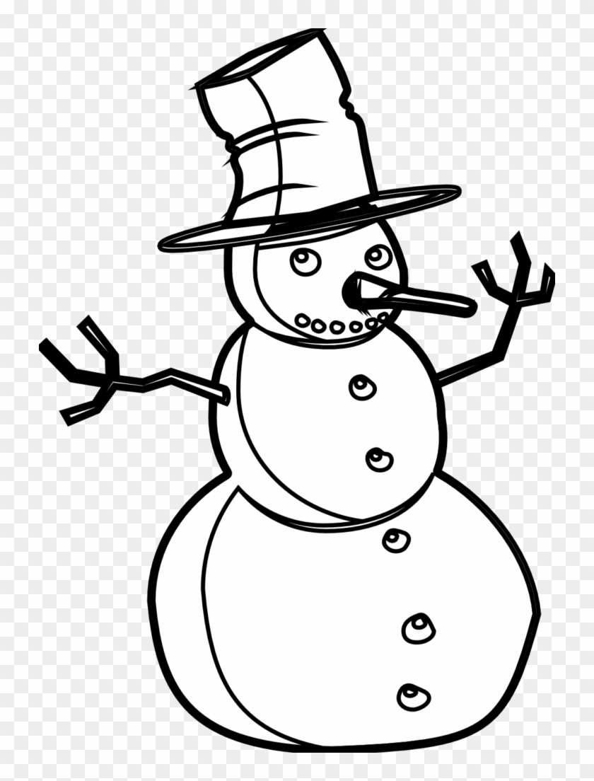 Snowman Clipart Black And White 42 Cliparts 999 1401 - Christmas Symbols Clip Art Black And White #918280