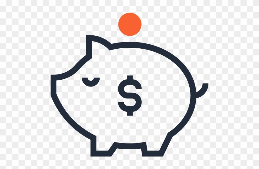 Savings - White Piggy Bank Icon #918454