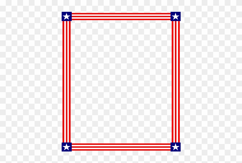 Red White And Blue Border Transparent #918595