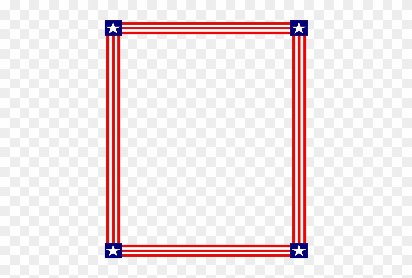 Red White And Blue Border Transparent #918595