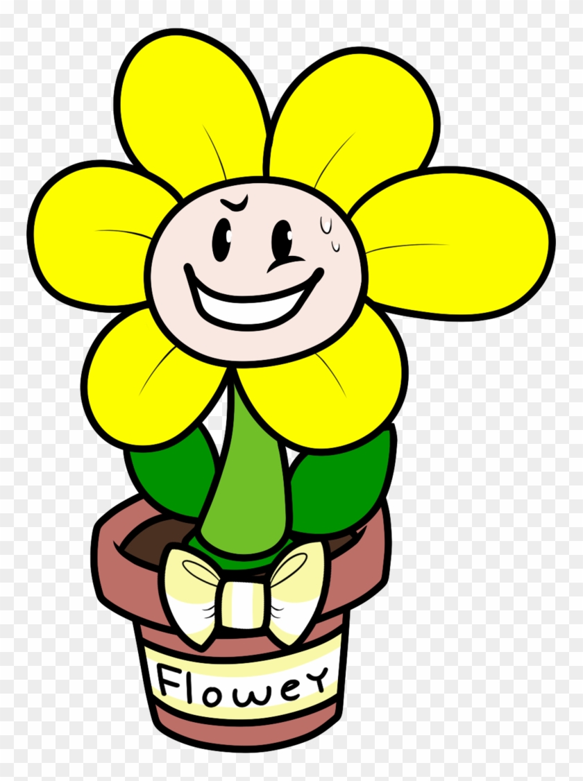 Flowey The Flower By Frozen Star - Flowey In A Flower Pot #918627