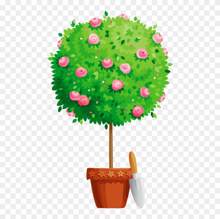 Flower Pot - Trees In Pot Clipart #918629