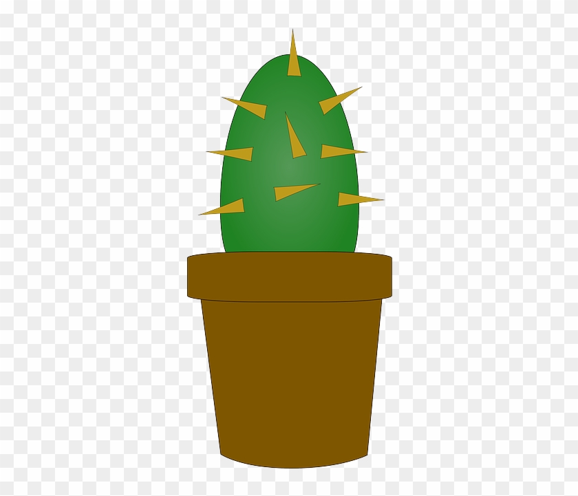 Pot, Plant, Desert, Spikes - Prickly Clipart #918632