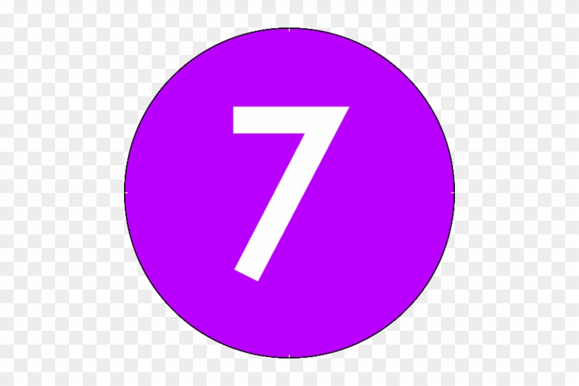 Click To See Printable Version Of Number 7 In Circle - Number 7 Flash Card #918669