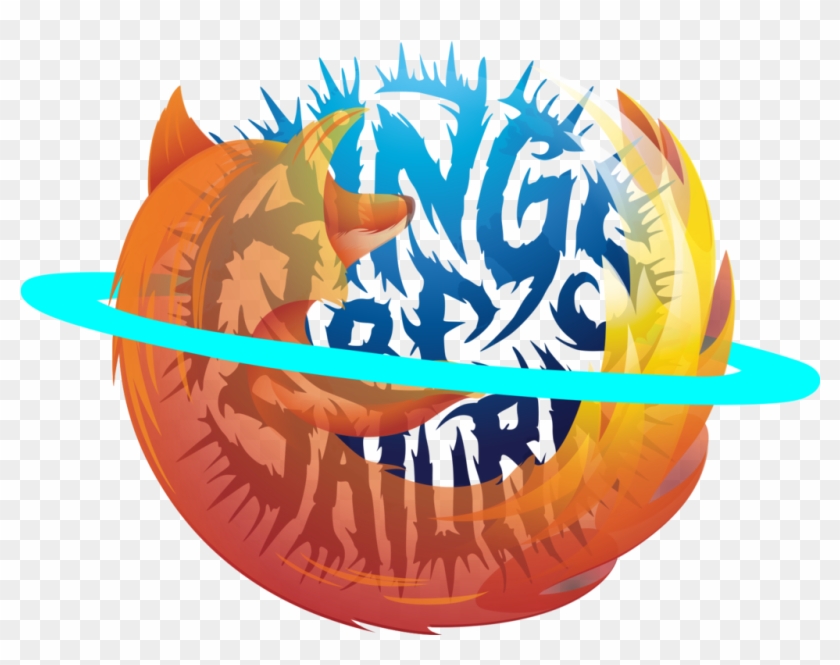 Rings Of Saturn Firefox Logo By Pouar - Rings Of Saturn Logo #918701