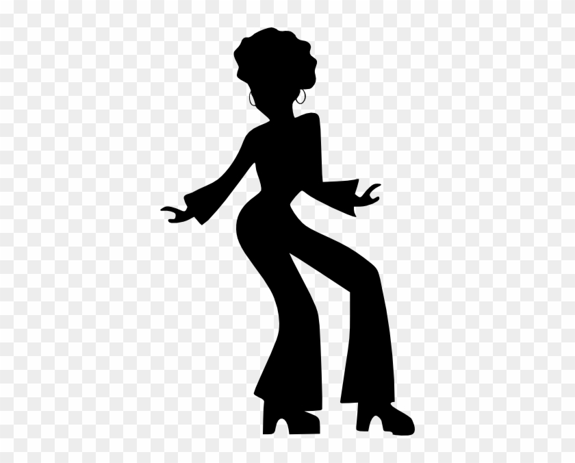 Afro Silhouette Clip Art - Disco Dancer Clip Art #918712