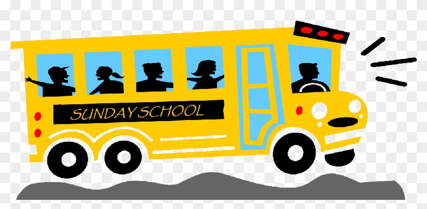 Church Van Clipart Bus Pencil And In Color - Sunday School Bus Clip Art #918713