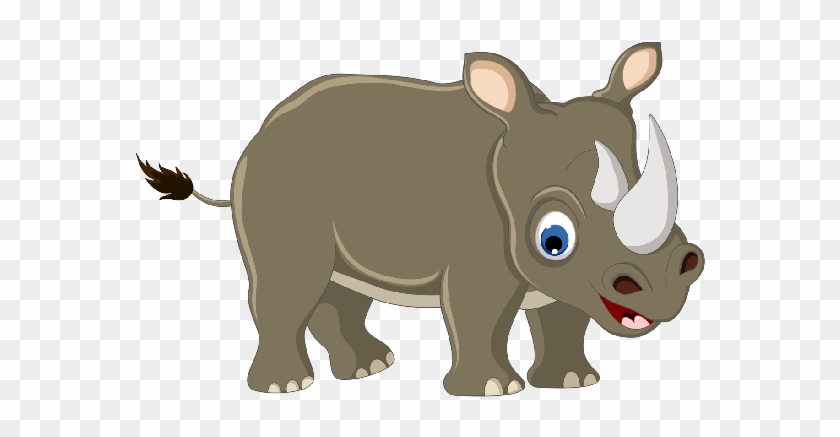 Safari Clipart Rhino - Rinoseronte Animados #918839