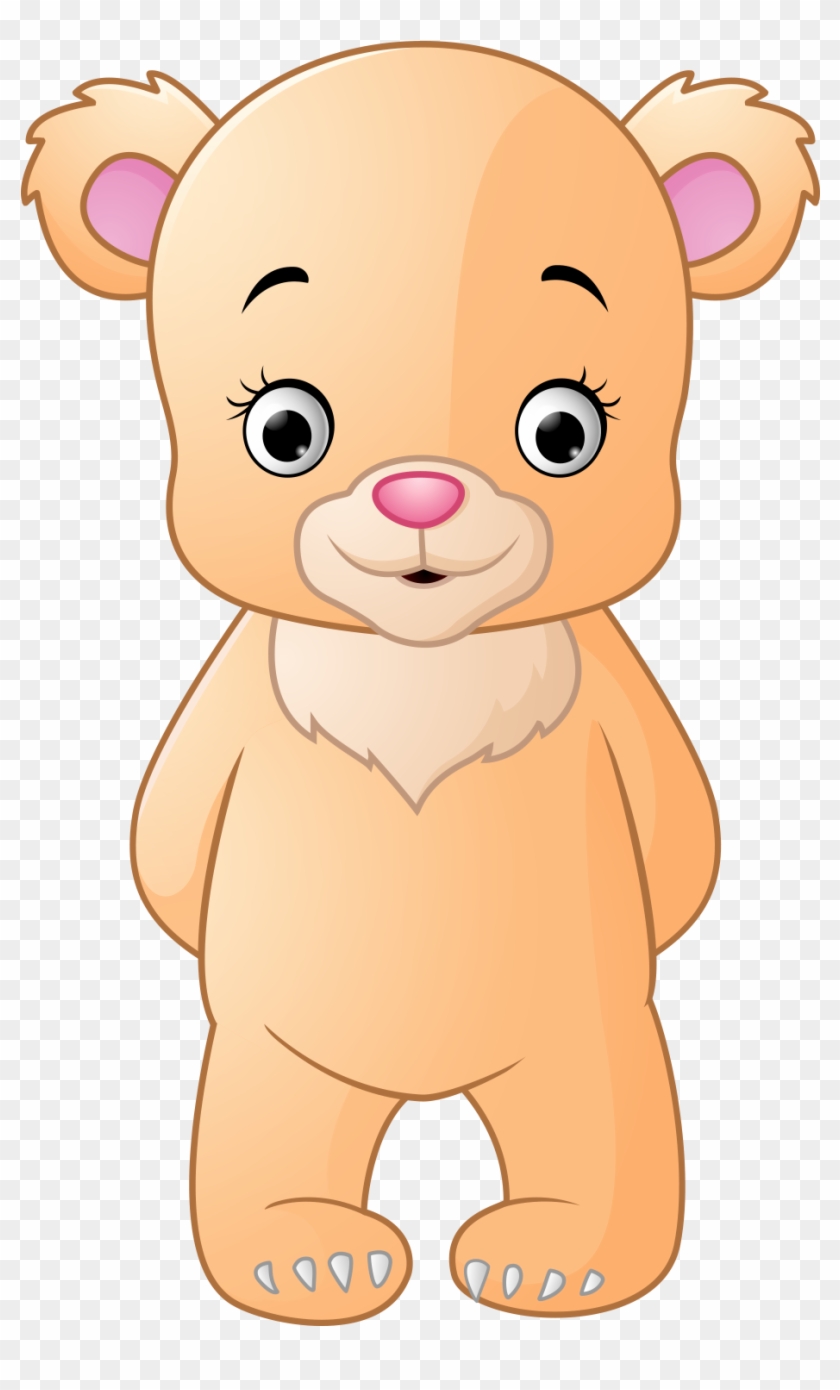 Teddy Bear Cuteness Stock Photography - Oso Animado De Pie - Free  Transparent PNG Clipart Images Download