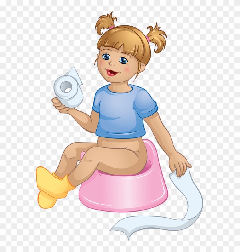 Personnages, Illustration, Individu, Personne, Gens - Girl Going Potty Clipart #918854