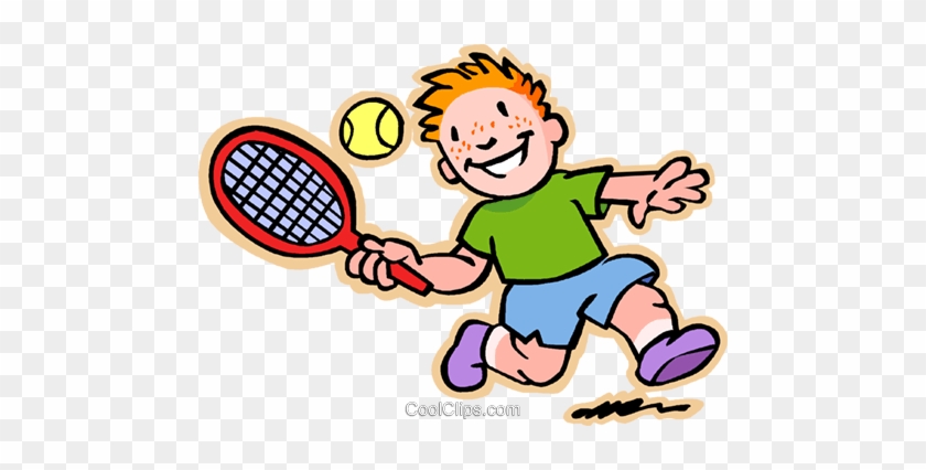 Children At Play, Kids, Playing Tennis Royalty Free - Hit Clipart #918863
