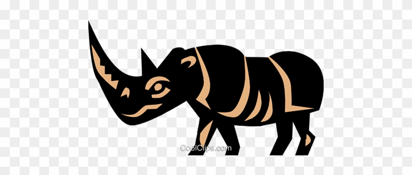 Cool Rhino Royalty Free Vector Clip Art Illustration - Zebra #918868