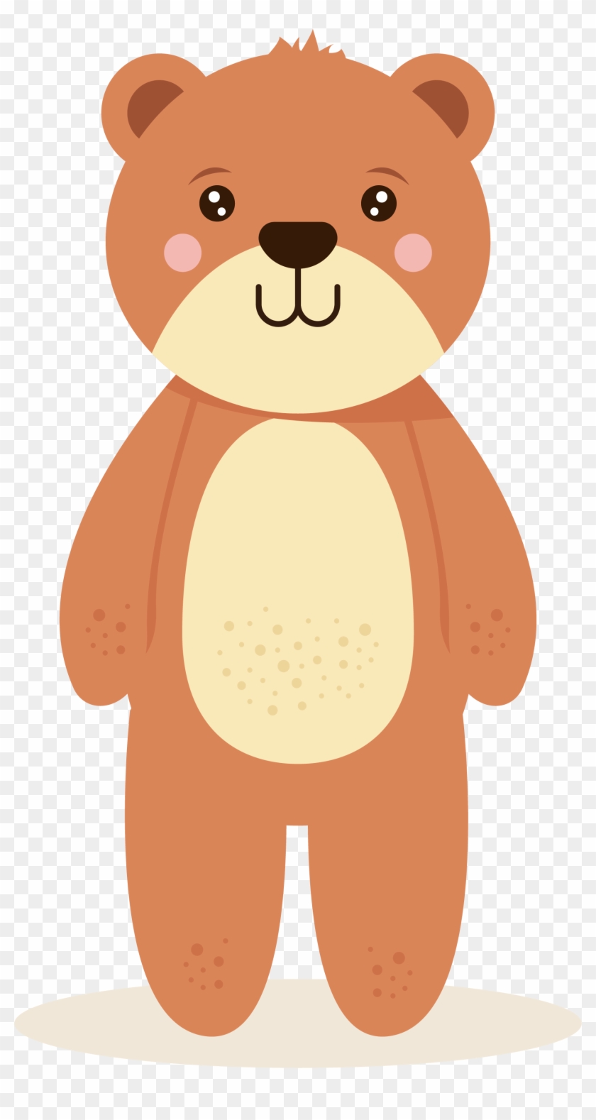Brown Bear Teddy Bear Illustration - Brown #918883