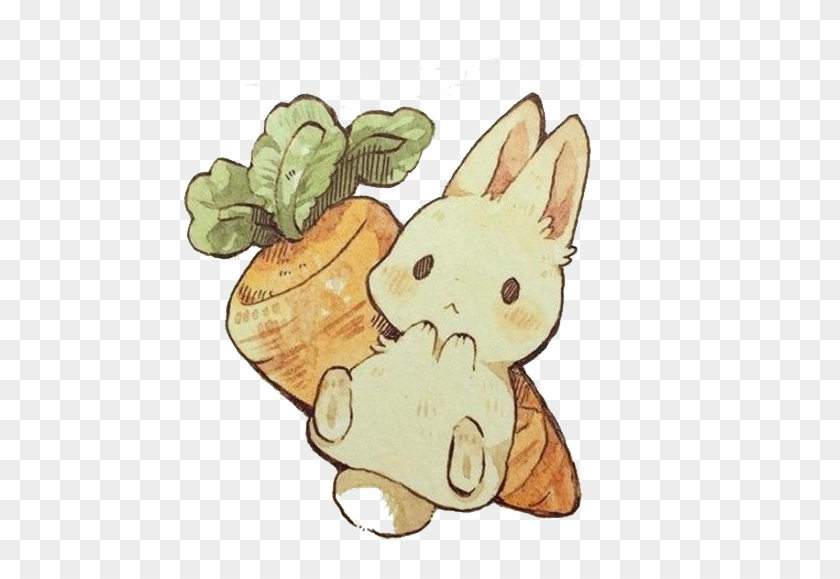 202-2026022_drawing-watercolor-painting-anime-rabbit-chibi-kawaii-bunny-drawing.png