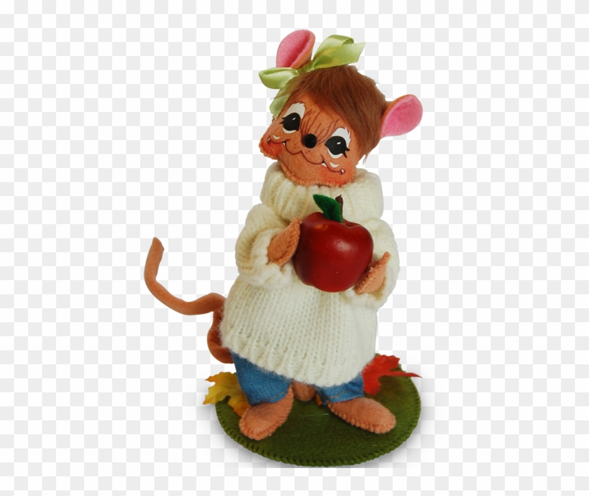 6-inch Apple Picking Girl Mouse - Annalee - 6in Apple Picking Girl Mouse #918943