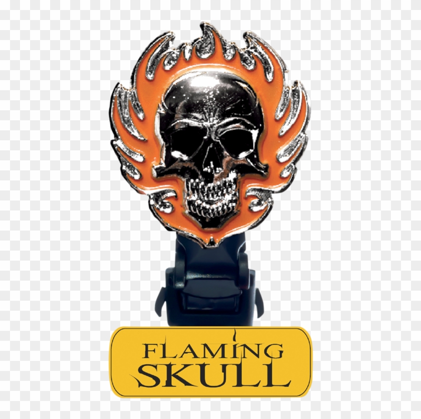 6 Inch Flaming Skull Boot Straps - Biker Boot Straps Boot Strap Clips : Flaming Skull #918949