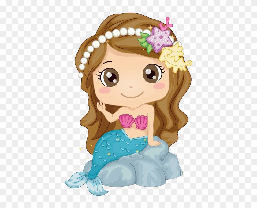 Download Mermaid Clip Art Baby Mermaid Vector Free Transparent Png Clipart Images Download