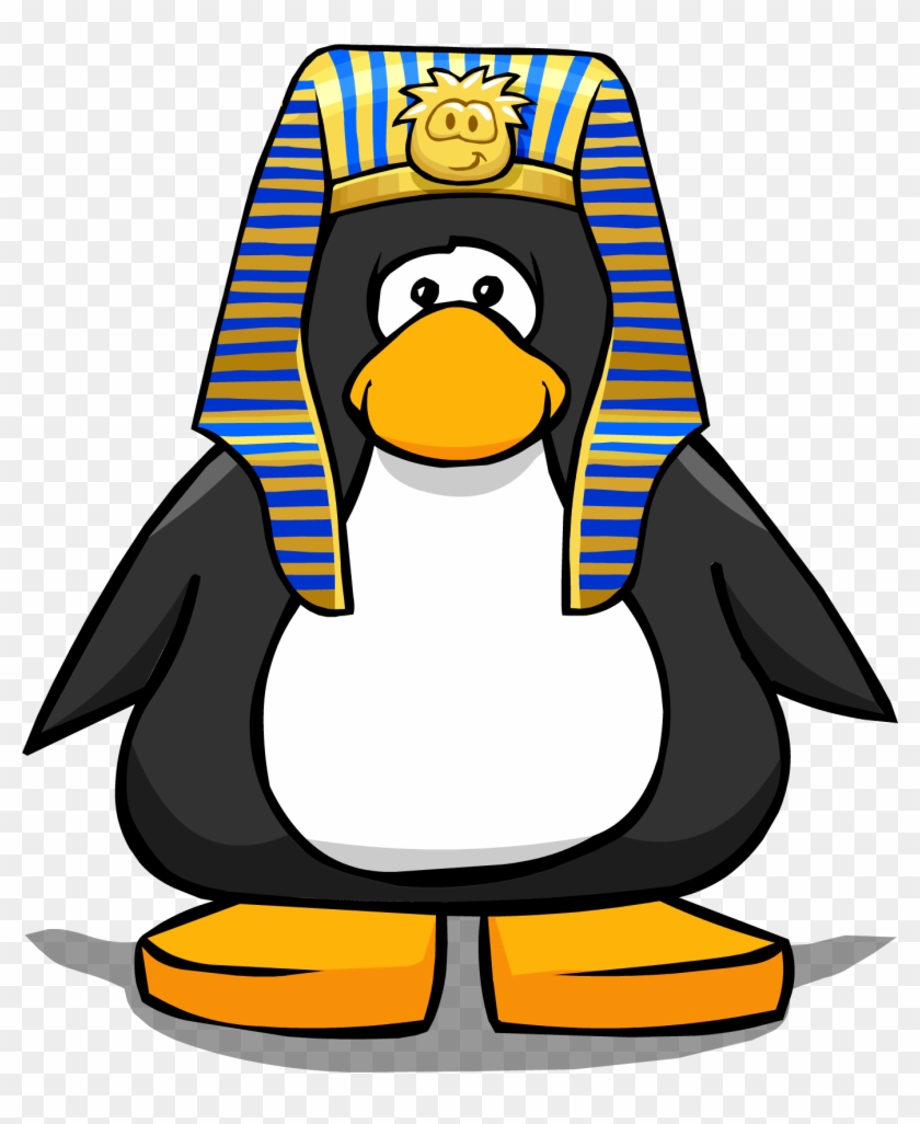 Pharaoh Headdress From A Player Card - Club Penguin Tour Guide Hat #918994