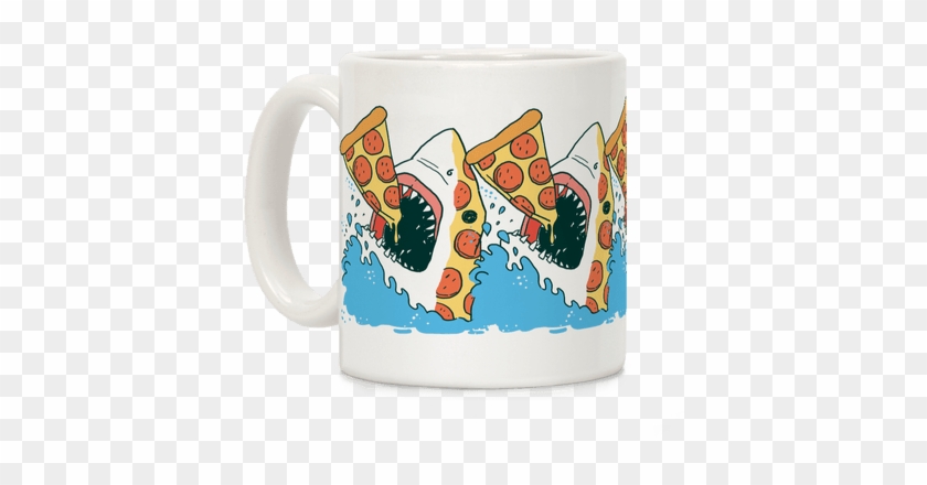 Pizza Shark Coffee Mug - Pizza Mug #919030