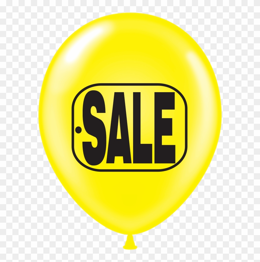 17 Inch Yellow & Black Sale Balloons - Sale Yellow #919236