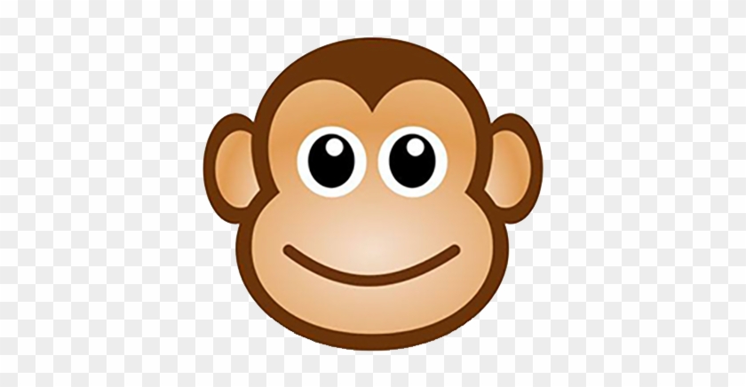 Monkey Cartoon Drawing Chimpanzee Clip Art - Simple Cartoon Monkey Face #919270