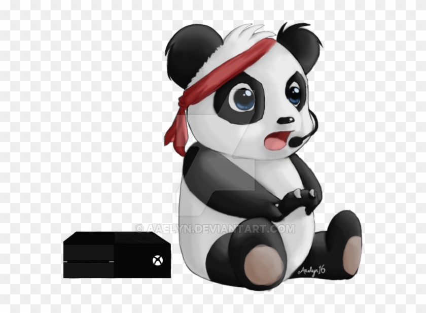 Gamer - Gamer Panda Drawing #919355