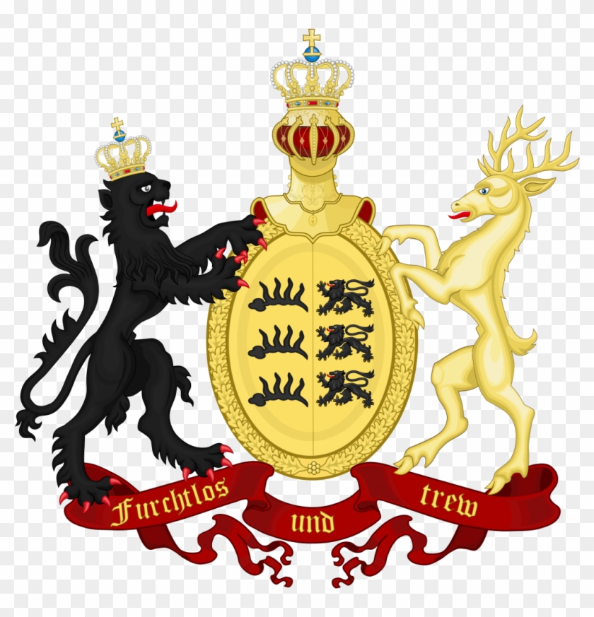 2000px-coat Of Arms Of The Kingdom Of Württemberg, - Kingdom Of Wurttemberg Coat Of Arms #919410
