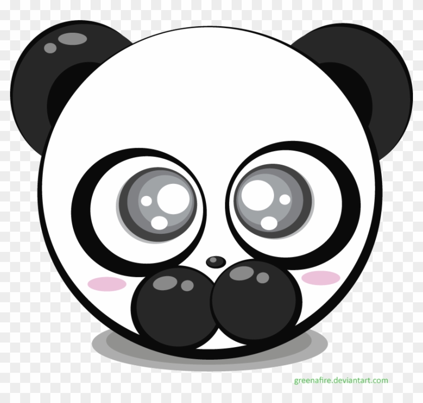 Panda Bear Vector By Greenafire On Deviantart - Cute Panda Emoji #919413