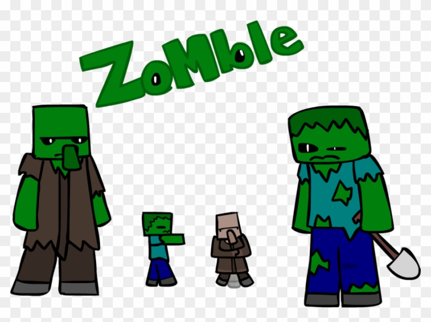 Zombie And Villager Zombie By Starman-omega - Minecraft #919431