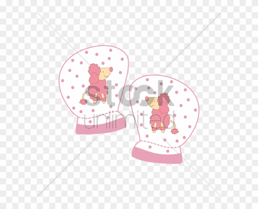 Free Baby Mittens Vector Image - Cartoon #919456