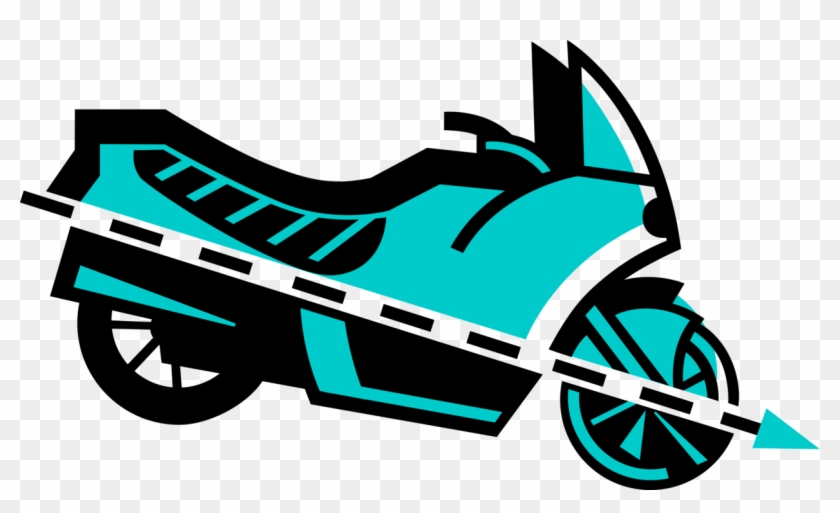 Vector Illustration Of Street Bike Motorcycle Or Motorbike - Vector Illustration Of Street Bike Motorcycle Or Motorbike #919567